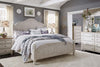 Image of Aberdeen Queen Or King Antique White Low Poster Bed "Create Your Own Bedroom" Collection - Club Furniture