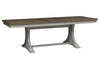 Image of Aberdeen 5 Piece Antique White Trestle Table Dining Set With Splat Back Chairs - Club Furniture
