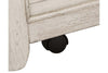 Image of Aberdeen Distressed Antique White Cedar Lined Storage Coffee Table With Chestnut Top - Club Furniture
