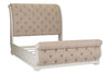 Image of Adair Queen Or King Tufted Chenille Sleigh Bed "Create Your Own Bedroom" Collection - Club Furniture