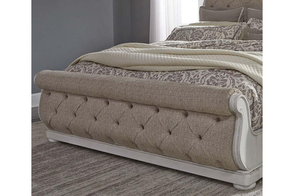 Adair Queen Or King Tufted Chenille Sleigh Bed "Create Your Own Bedroom" Collection - Club Furniture