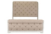 Image of Adair Queen Or King Tufted Chenille Sleigh Bed "Create Your Own Bedroom" Collection - Club Furniture