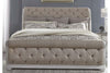 Image of Adair Queen Or King Tufted Chenille Sleigh Bed "Create Your Own Bedroom" Collection - Club Furniture