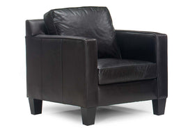 Alex Track Arm Leather Club Chair