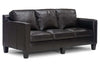 Image of Alex "Designer Style" Leather Sofa Set