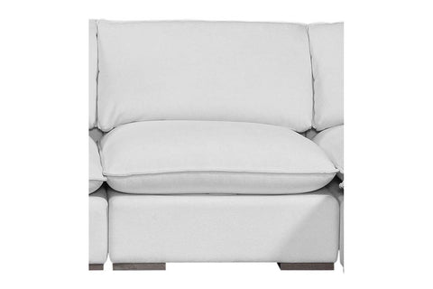 Anna Envelope Welt Fabric Armless Chair