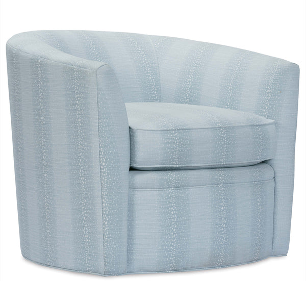 Annette Upholstered Memory Swivel Accent Tub Chair