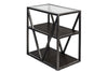 Image of Archer Metal, Wood And Glass Occasional Table Collection