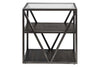 Image of Archer Metal, Wood And Glass Occasional Table Collection