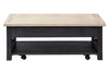 Image of Ardley Transitional Lift Top Coffee Table With Charcoal Base And Two Tone Ash Top