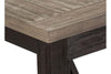 Image of Ardley Transitional Open Storage Sofa Table With Charcoal Base And Two Tone Ash Top