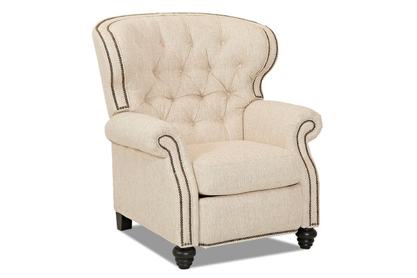 Arthur Chesterfield Tufted Fabric Recliner