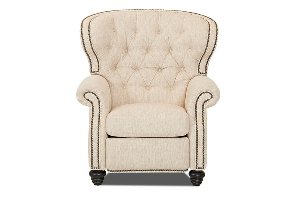 Arthur Chesterfield Tufted Fabric Recliner