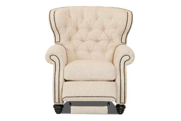 Arthur Chesterfield Tufted Fabric Recliner