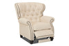 Image of Arthur Chesterfield Tufted Fabric Recliner