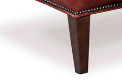 Arvin "Quick Ship" Leather Wingback Accent Chair