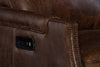 Image of Asbury Allman Dual Power "Quick Ship" Leather Transitional Recliner
