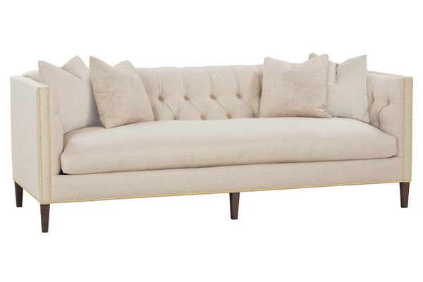 Astrid Fabric Tight-Back Tuxedo Arm Sofa - Club Furniture