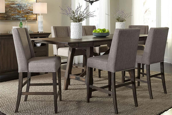 Atherton 7 Piece Dining Set With Upholstered Side Chairs