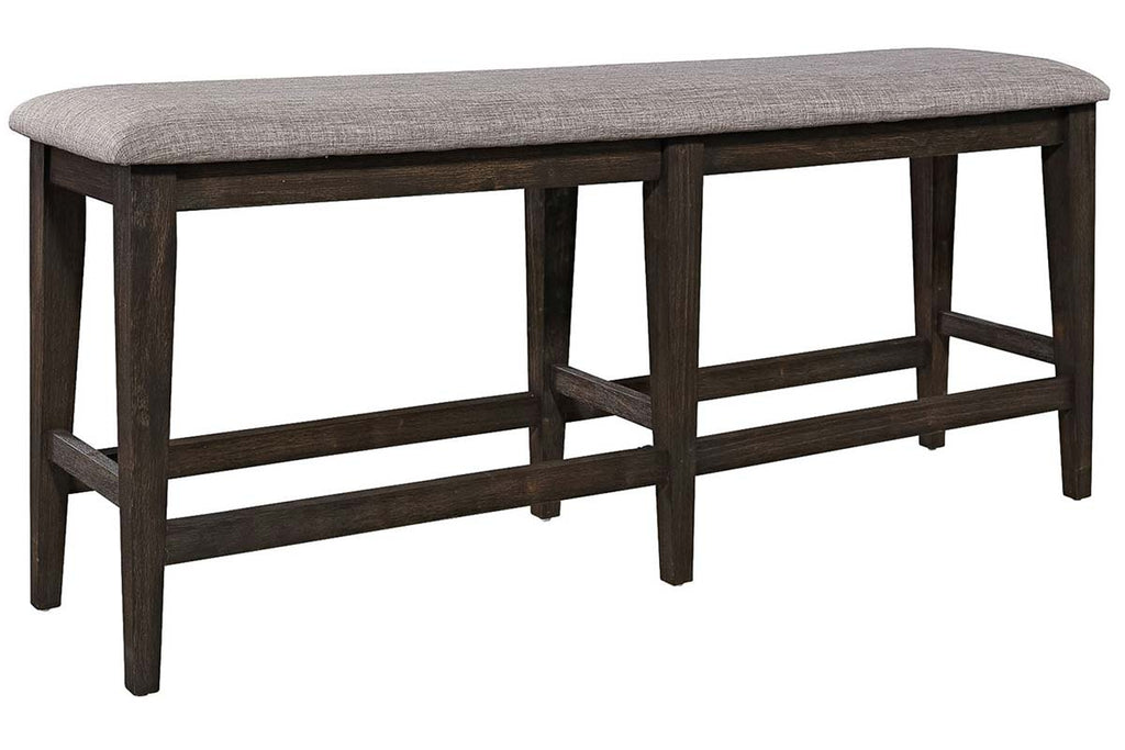 Counter height outlet bench with back