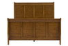 Image of Atkins Mission Style Queen Or King Wood Sleigh Bed "Create Your Own Bedroom" Collection