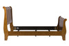Image of Atkins Mission Style Queen Or King Wood Sleigh Bed "Create Your Own Bedroom" Collection