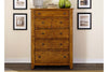 Image of Atkins Mission Style Queen Or King Wood Sleigh Bed "Create Your Own Bedroom" Collection