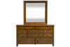 Image of Atkins Mission Style Queen Or King Wood Sleigh Bed "Create Your Own Bedroom" Collection