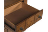Image of Atkins Mission Style Queen Or King Wood Sleigh Bed "Create Your Own Bedroom" Collection