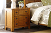 Image of Atkins Mission Style Queen Or King Wood Sleigh Bed "Create Your Own Bedroom" Collection