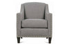 Image of Lexi Style Fabric Upholstered Accent Chair w/ Nailhead Trim