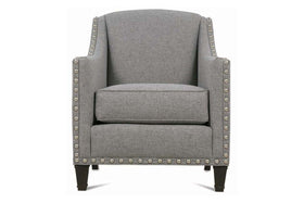 Austin Fabric Club Chair With Nailheads