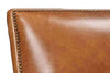Image of Baker Quick Ship Leather Tight Back Accent Chair