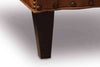Image of Baker Quick Ship Leather Tight Back Accent Chair