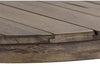 Image of Barnes Round Transitional Coffee Table With Gray Wash Finish