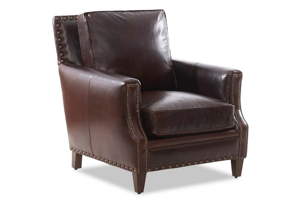Barrett Quick Ship Leather Apartment Size Club Chair