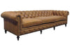 Image of Barrington 118 Inch Large Leather Chesterfield Tufted Sofa