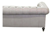 Image of Barrington 88 Inch Leather Tufted Sleeper Sofa