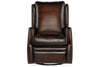 Image of Barry Fortress "Quick Ship" Leather Swivel Recliner