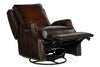 Image of Barry Fortress "Quick Ship" Leather Swivel Recliner