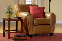 Baxter Parisian Style Leather Club Chair