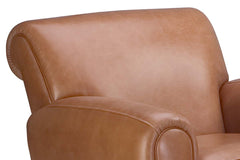 Baxter Parisian Style Leather Club Chair