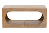 Image of Beck Contemporary Style C-Shaped Modular Wood Coffee Cocktail Table
