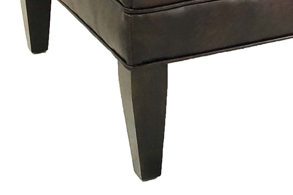 Berkeley Tufted 36", 40", 44", Or 48" Inch Rectangular Leather Ottoman (4 Sizes Available)