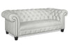 Image of Boyd 94 Inch Chesterfield Tufted Leather Sofa W/ Tight Seat