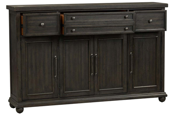 Branson II Chalkboard Black Storage Dining Buffet