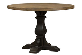 Branson II Chalkboard Black With Brown Top 5 Piece Gathering Table Set With Slat Back Chairs