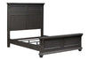Image of Branson II Queen Or King Chalkboard Black Panel Bed "Create Your Own Bedroom" Collection