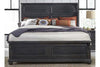 Image of Branson II Queen Or King Chalkboard Black Panel Bed "Create Your Own Bedroom" Collection