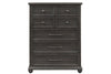 Image of Branson II Queen Or King Chalkboard Black Panel Bed "Create Your Own Bedroom" Collection